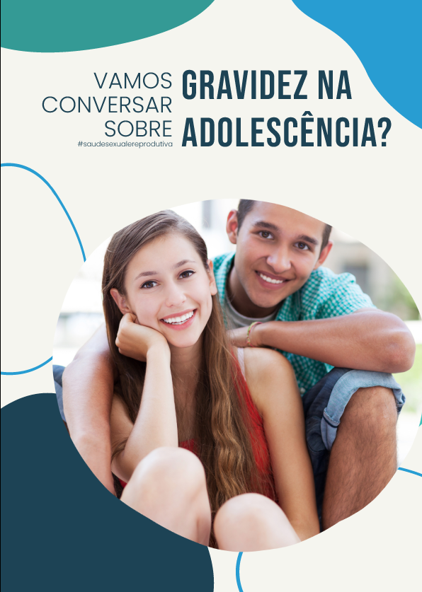 Capa da cartilha: Vamos conversar sobre Gravidez na Adolescência?
